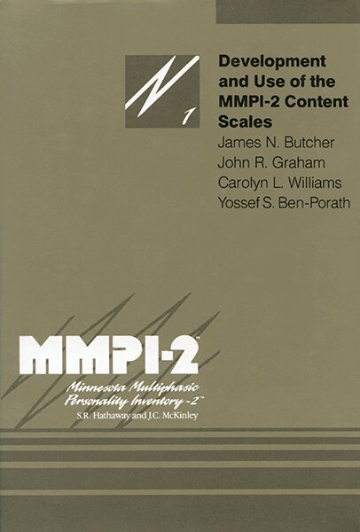 James N. Butcher, John R. Graham, Carolyn L. Williams, Yossef S. Ben-Porath - Development and Use of the MMPI-2 Content Scales, Inbunden. Tillgänglighet: Tillfälligt slut