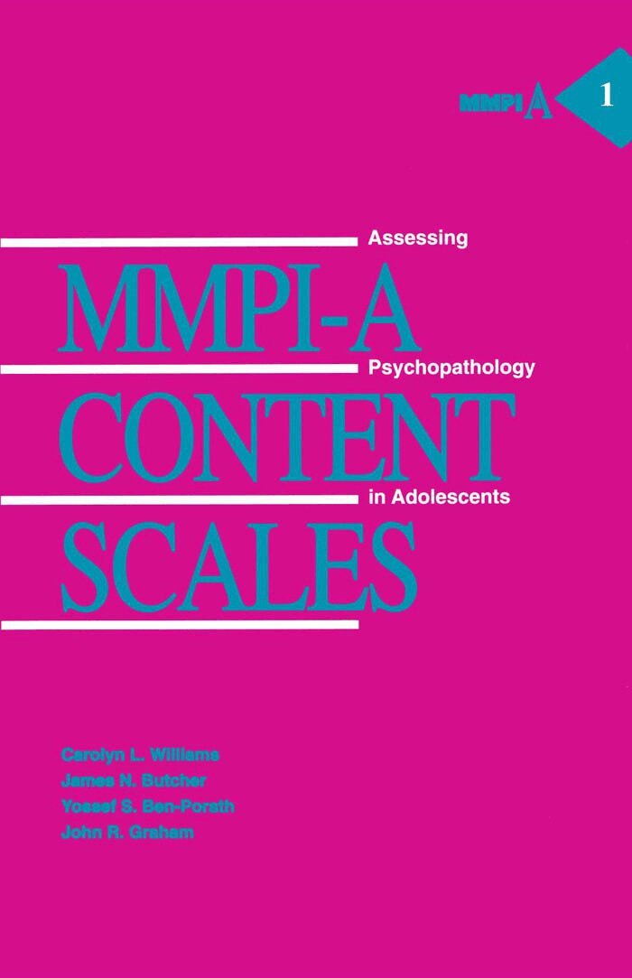 Carolyn L. Williams, James N. Butcher, Yossef S. Ben-Porath, John R. Graham - Mmpi-a Content Scales, Inbunden. Tillgänglighet: Tillfälligt slut