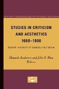 Studies in Criticism and Aesthetics, 1660-1800