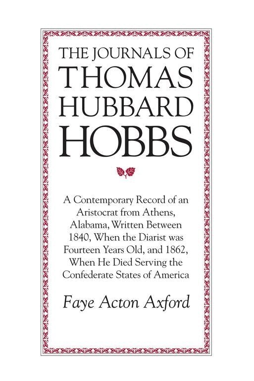 Thomas Hobbs, Faye Axford - Journals of Thomas H. Hobbs, Häftad. Tillgänglighet: Tillfälligt slut