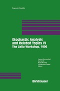 Stochastic Analysis and Related Topics VI