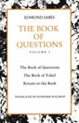 Edmond Jabès - Book of Questions, Häftad