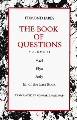 Edmond Jabès - Book of Questions, Häftad