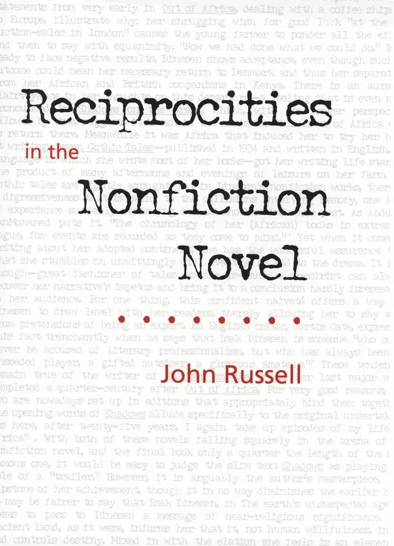 John Russell - Reciprocities in the Nonfiction Novel, Inbunden. Tillgänglighet: Lägg i varukorg