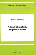 Notes of Alexander I, Emperor of Russia