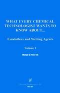 What Every Chemical Technologist Wants to Know About