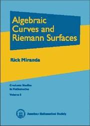 Algebraic Curves and Riemann Surfaces