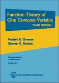 Function Theory of One Complex Variable