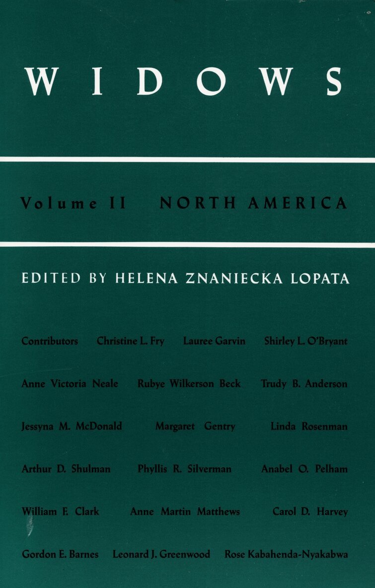 Helena Znaniecka Lopata - Widows, Häftad. Tillgänglighet: Tillfälligt slut