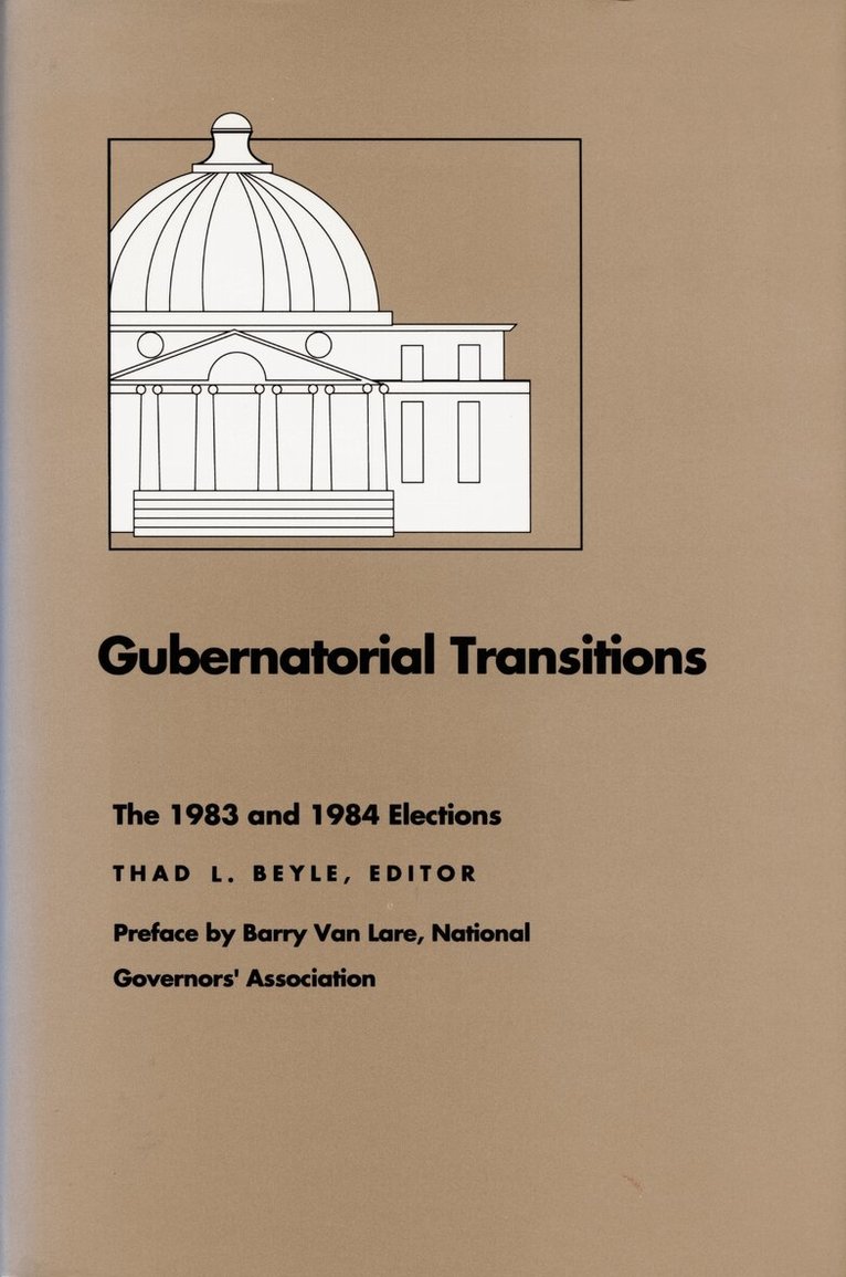 Thad L. Beyle - Gubernatorial Transitions, Inbunden. Tillgänglighet: Tillfälligt slut