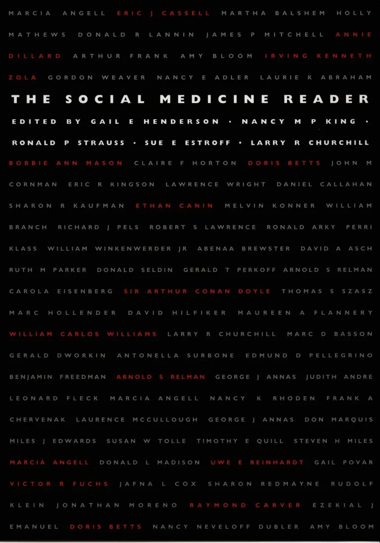 Gail E. Henderson, Nancy M. P. King, Ronald P. Strauss, Sue E. Estroff, Larry R. Churchill - Social Medicine Reader, Häftad. Tillgänglighet: Tillfälligt slut