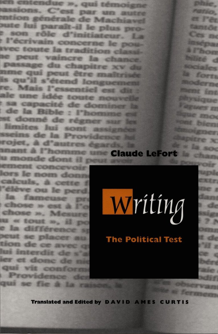 Claude Lefort - Writing, Inbunden. Tillgänglighet: Tillfälligt slut