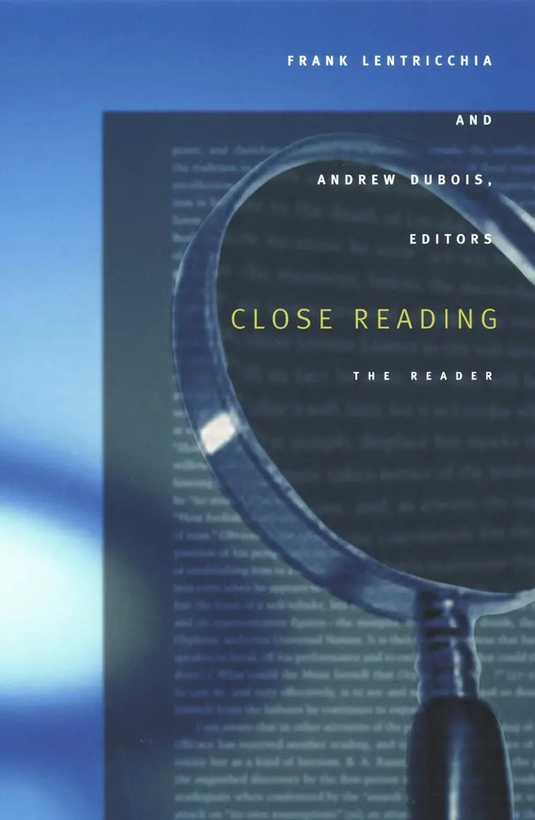 Frank Lentricchia, Andrew DuBois - Close Reading, Inbunden. Tillgänglighet: Tillfälligt slut