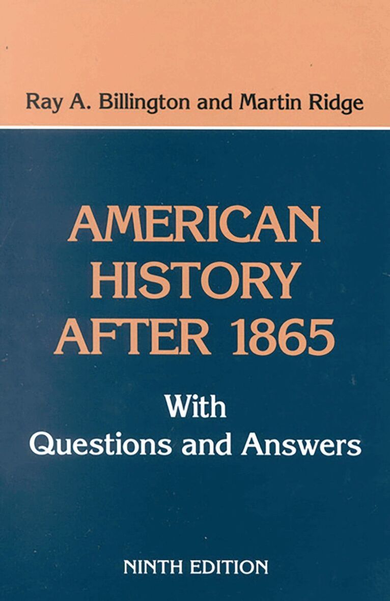 Ray A. Billington, Ray Billington - American History After 1865, Häftad. Tillgänglighet: Lägg i varukorg