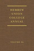 Hebrew Union College Annual, Volume 86