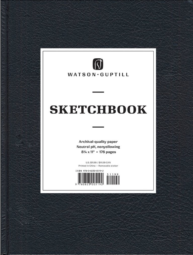 Watson-Guptill - Large Sketchbook (Black), Inbunden