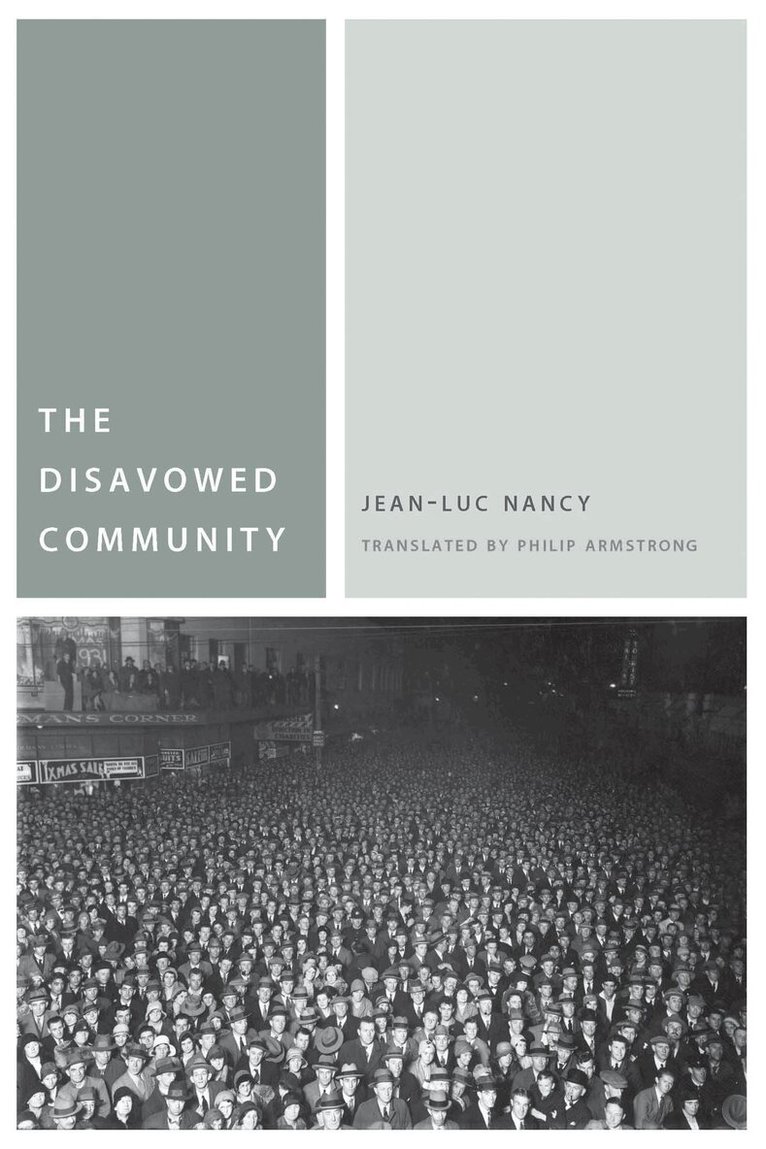Jean-Luc Nancy - Disavowed Community, Häftad