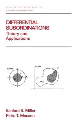Sanford S. Miller, Petru T. Mocanu - Differential Subordinations, Inbunden