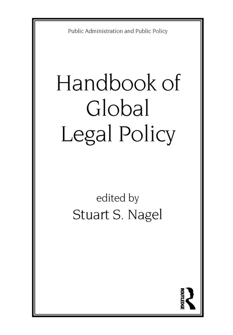 Stuart Nagel - Handbook of Global Legal Policy, Inbunden