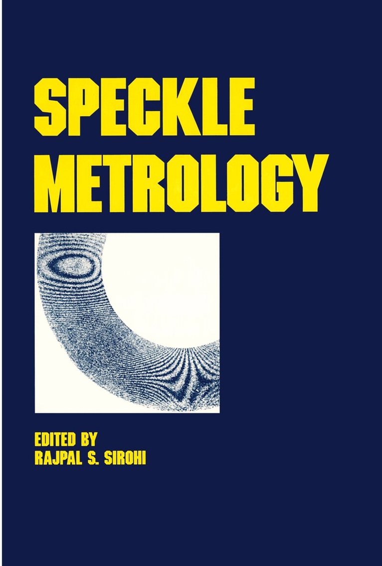Sirohi - Speckle Metrology, Inbunden