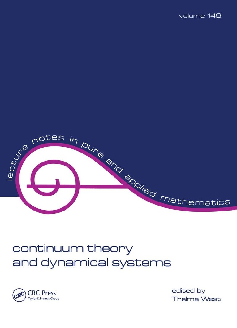 Thelma West - Continuum Theory & Dynamical Systems, Häftad