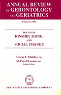 Annual Review of Gerontology and Geriatrics, Volume 13, 1993