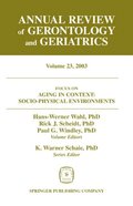 Annual Review of Gerontology and Geriatrics, Volume 23, 2003