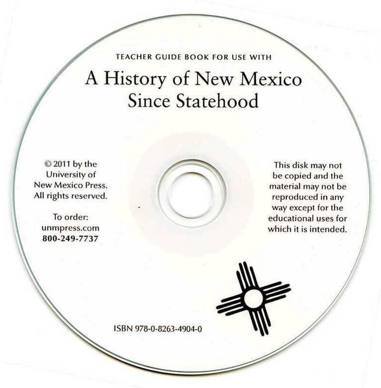 Richard Melzer, Robert J. Torrez, Sandra K. Mathews - History of New Mexico Since Statehood, Teacher Guide Book. Tillgänglighet: Tillfälligt slut
