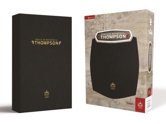 Charles Thompson, Rvr 1960- Reina Valera 1960 - Rvr60, Biblia de Referencia Thompson, Piel Reciclada, Negro, Inbunden