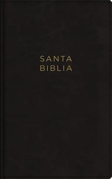 NBLA, Santa Biblia, Ultrafina, Letra grande, Leathersoft, Negro, Palabras de Jesús en rojo, con cierre