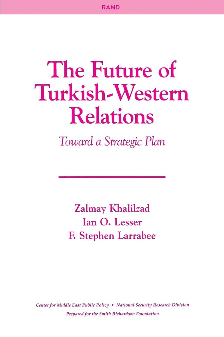 The Future of Turkish-Western Relations