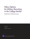 Policy Options for Military Recruiting in the College Market
