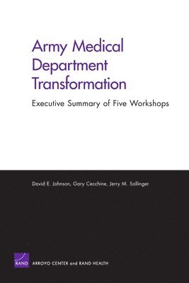 Rand Corporation, Gary Cecchine, Jerry M Sollinger - Army Medical Department Transformation, Häftad. Tillgänglighet: Tillfälligt slut