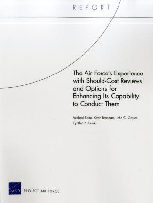 Michael Boito, Kevin Brancato, John C. Graser, Cynthia R. Cook - Air Force's Experience with Should-Cost Reviews and Options for Enhancing its Capability to Conduct Them, Häftad. Tillgänglighet: Tillfälligt slut