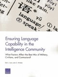 Ensuring Language Capability in the Intelligence Community