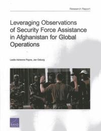 Leveraging Observations of Security Force Assistance in Afghanistan for Global Operations