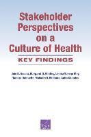 Stakeholder Perspectives on a Culture of Health