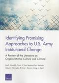 Identifying Promising Approaches to U.S. Army Institutional Change