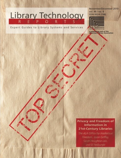 Jason Griffey, Office for Intellectual Freedom OIF - Privacy and Freedom of Information in 21st-Century Libraries, E-bok