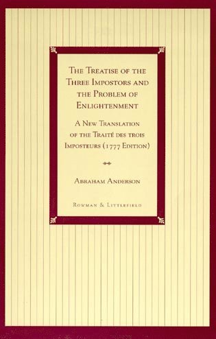 Abraham Anderson - Treatise of the Three Impostors and the Problem of Enlightenment, Häftad