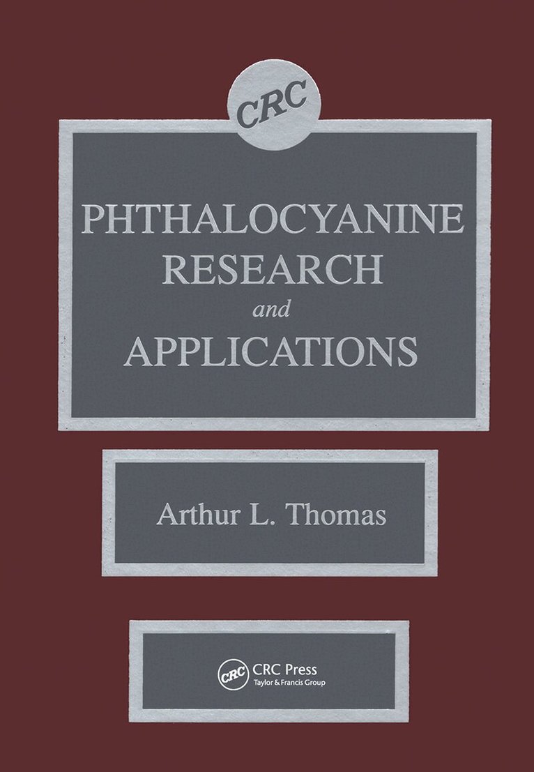 Arthur L. Thomas - Phthalocyanine Research and Applications, Inbunden