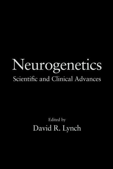 David R. Lynch - Neurogenetics, E-bok