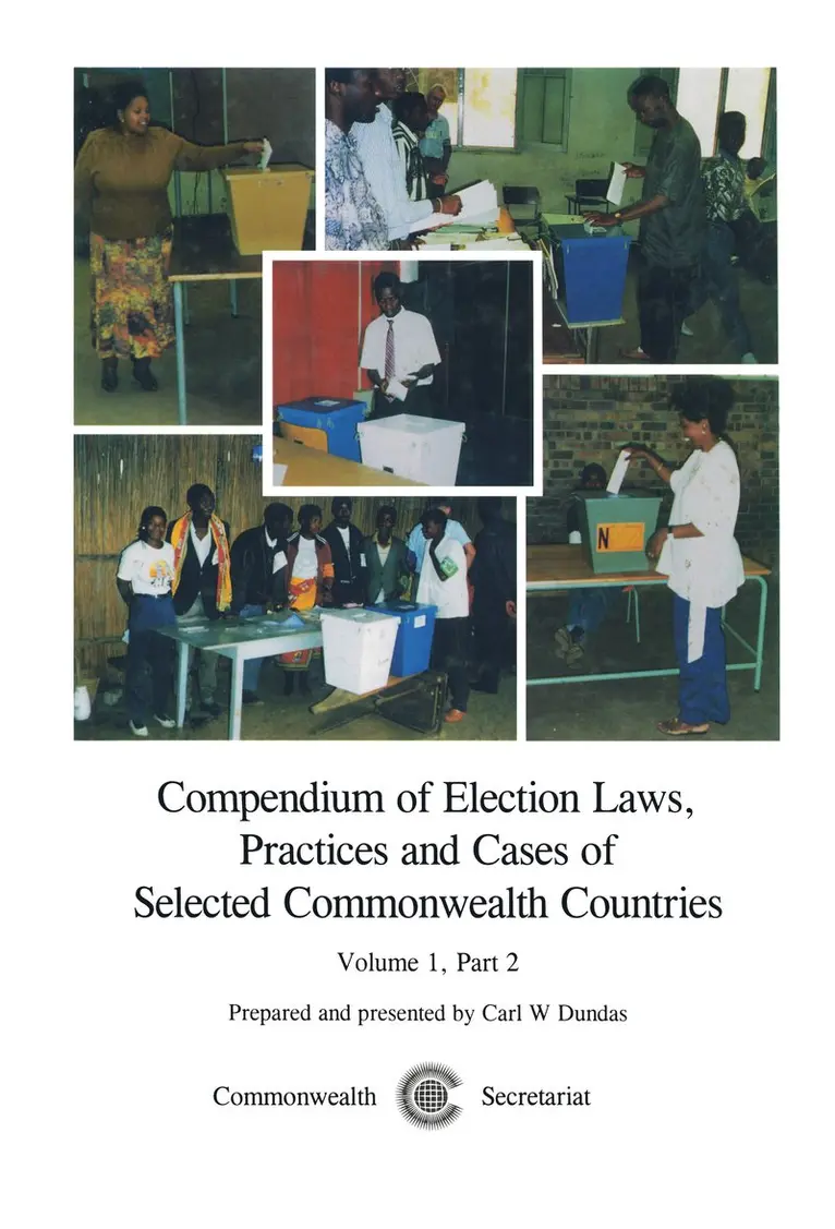 Carl W Dundas - Compendium of Election Laws, Practices and Cases of Selected Commonwealth Countries, Volume 1, Part 2, Inbunden. Tillgänglighet: Tillfälligt slut