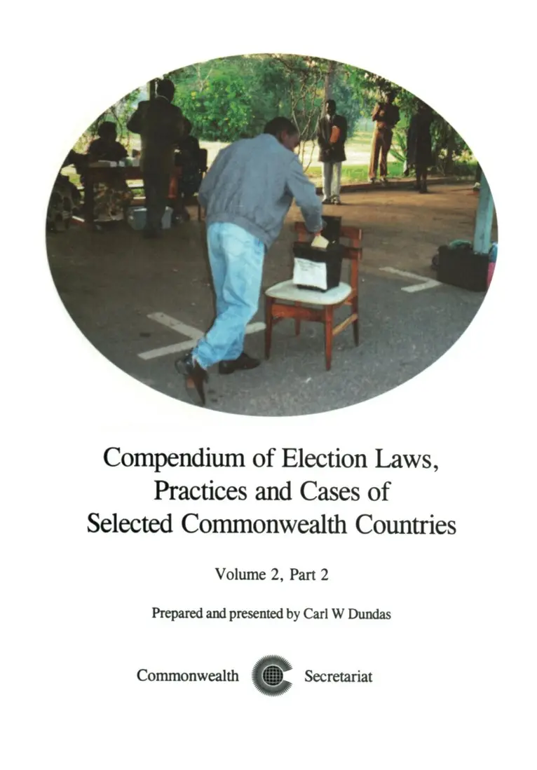 Carl W Dundas - Compendium of Election Laws, Practices and Cases of Selected Commonwealth Countries, Volume 2, Part 2, Inbunden. Tillgänglighet: Tillfälligt slut