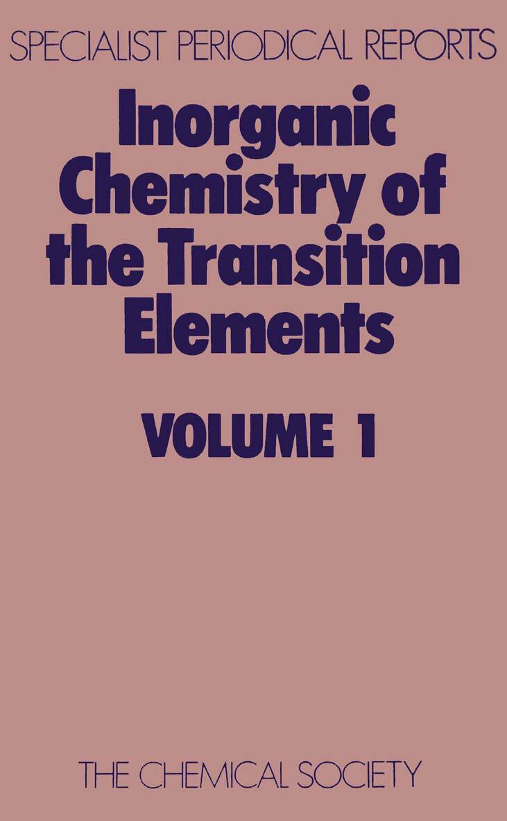 B F G Johnson - Inorganic Chemistry of the Transition Elements, Inbunden