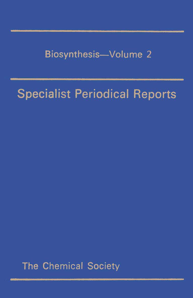 T A Geissman - Biosynthesis, Inbunden
