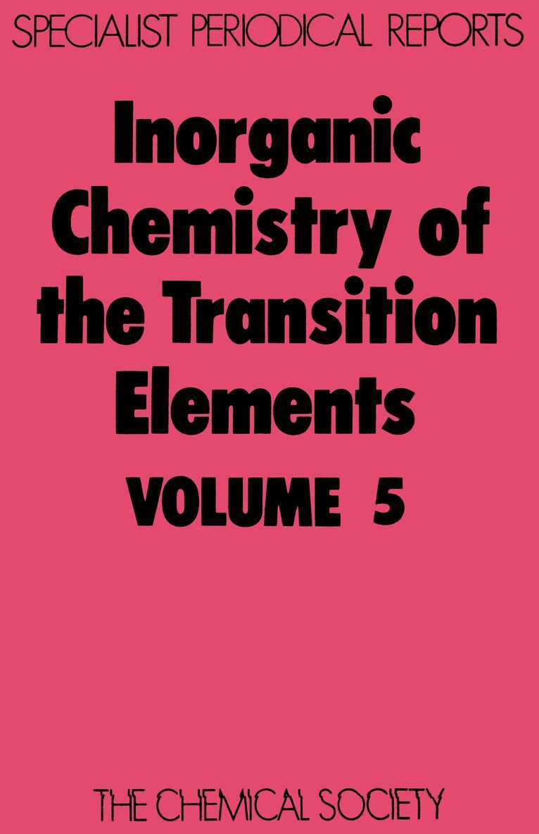 B F G Johnson - Inorganic Chemistry of the Transition Elements, Inbunden
