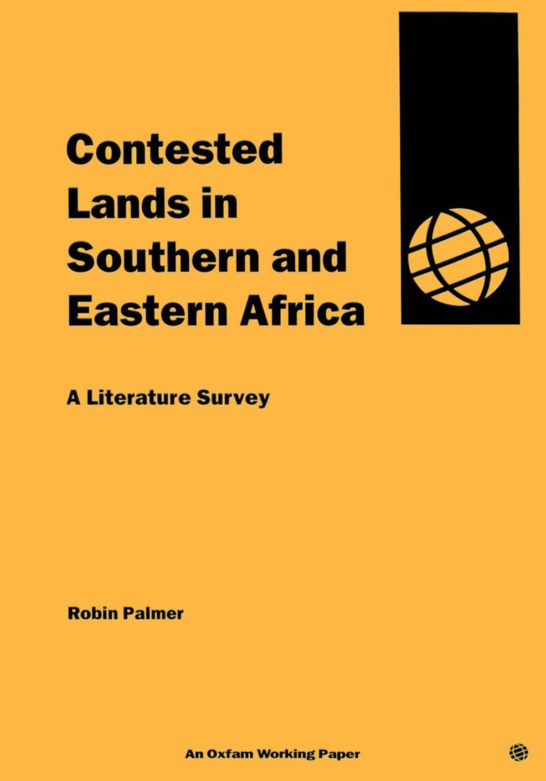 Robin Palmer - Contested Lands in Southern and Eastern Africa, Övrigt