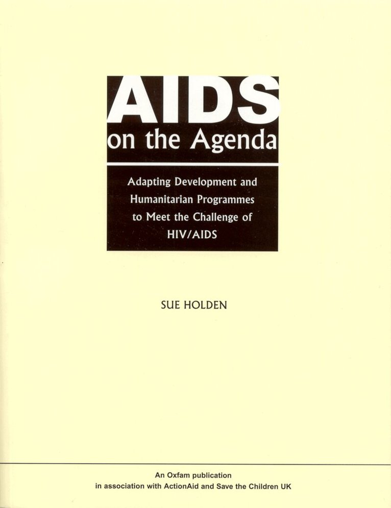 Sue Holden - Aids on the Agenda, Häftad