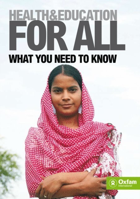 Oxfam - Health and Education For All, E-bok